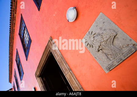 Il colorato Hotel San Roque nella vecchia città di Garachico Tenerife Canarie Spagna Foto Stock