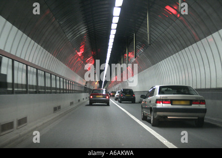 Il Blackwall Tunnel sotto il fiume Tamigi a Londra REGNO UNITO Foto Stock