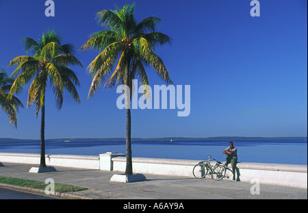 Il Malecon a Cienfuegos, Cuba Foto Stock