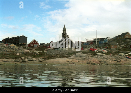 Insediamento di Ilulissat in Groenlandia Foto Stock