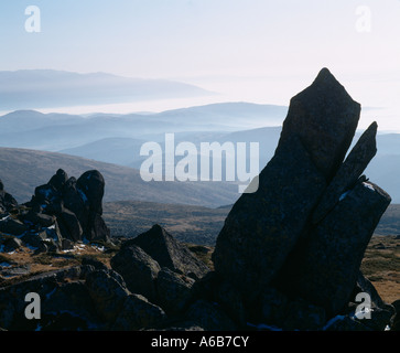 Vitosha montagna vicino Sofia, Rezniove picco, Bulgaria, Balcani Foto Stock