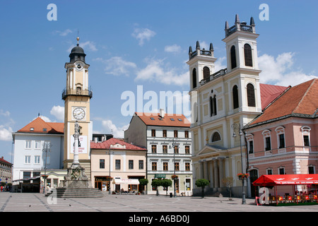 Namestie SNP Square, Banska Bystrica, Slovacchia Foto Stock