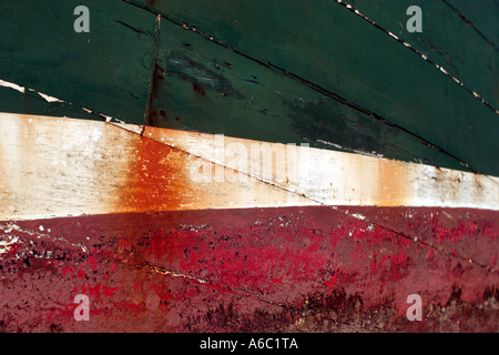 Scafo della barca vecchia Foto Stock