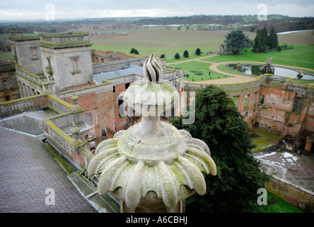 Corte Witley Worcestershire visto dal campanile della chiesa Foto Stock