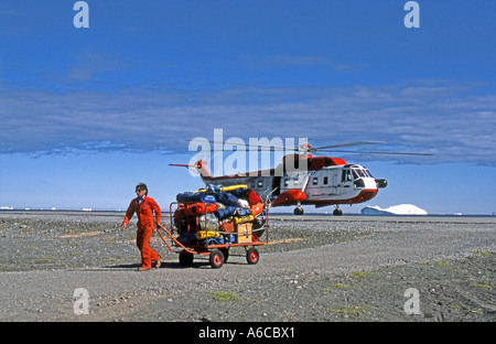 Sikorsky S-61N elicottero Groenlandia Foto Stock