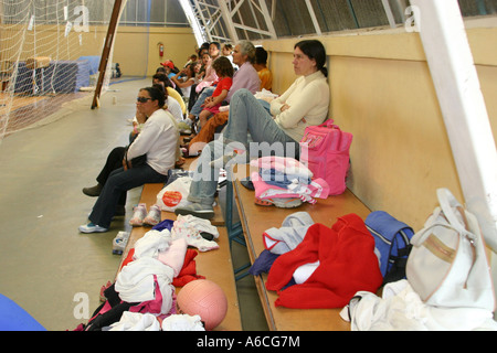 Centro di formazione di ginnastica artistica a Curitiba - scuola per ragazze Foto Stock