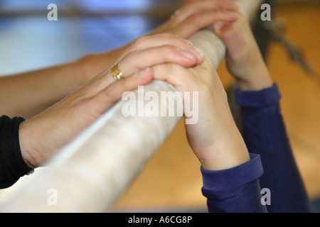 Centro di formazione di ginnastica artistica a Curitiba - scuola per ragazze Foto Stock