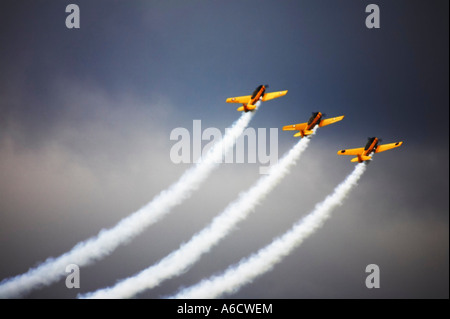 Piani di eseguire presso Air Show Foto Stock