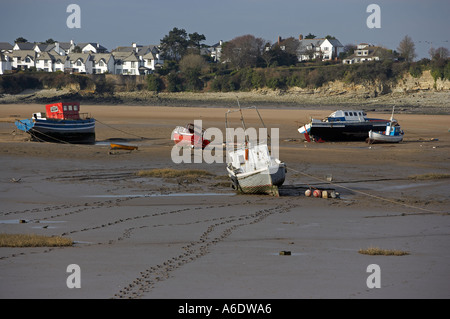 Barche nel porto di Barry, Barry, South Wales, Regno Unito Foto Stock