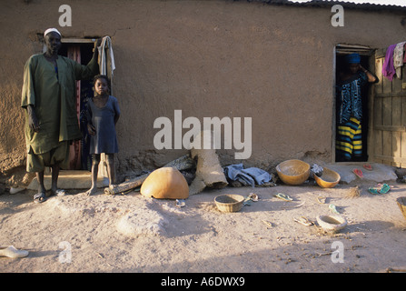 Coltivatore di cotone s village Salia nella regione Beleco Mali Foto Stock