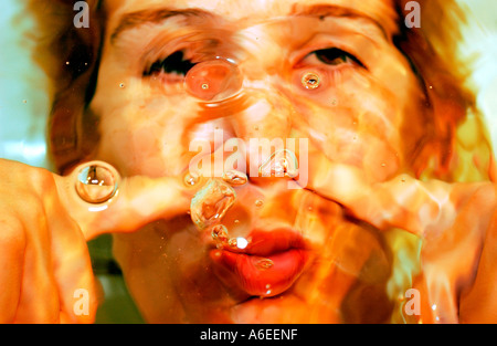 Snoot sotto l'acqua Foto Stock