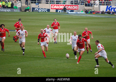 Lotta per munita Inghilterra galles numero di Twickenham 2346 Foto Stock