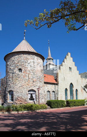 Castello nella sezione norvegese di Epcot Center, World Showcase, Disney World, a Orlando, Florida, Stati Uniti d'America Foto Stock