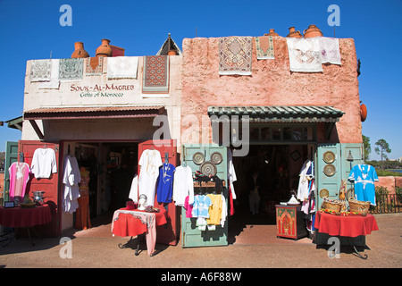 Shop nella sezione marocchina di Epcot Center, World Showcase, Disney World, a Orlando, Florida, Stati Uniti d'America Foto Stock