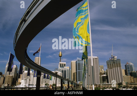 Pomeriggio di Darling Harbour Sydney Australia Foto Stock