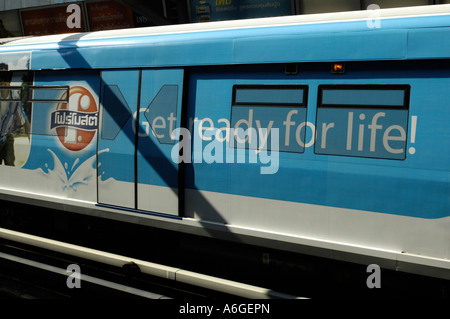 Thailandia, Bangkok Skytrain, una rampa di massa basato su sistema di transito. Foto Stock