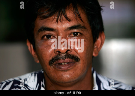 Il batik artista Cherating Malaysia Foto Stock