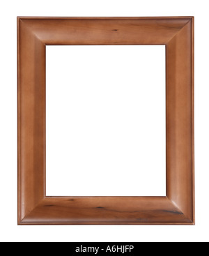 Cornice immagine ritagliata su sfondo bianco Foto Stock