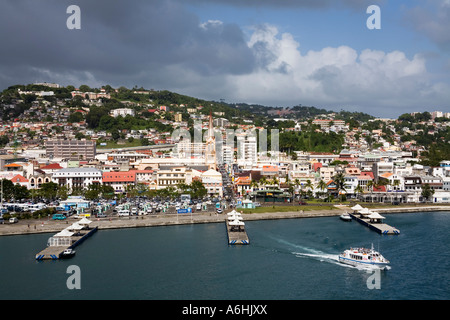 Stazione dei traghetti Fort de France Città Martinica Antille francesi dei Caraibi Foto Stock