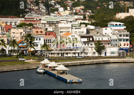 Stazione dei traghetti Fort de France Città Martinica Antille francesi dei Caraibi Foto Stock