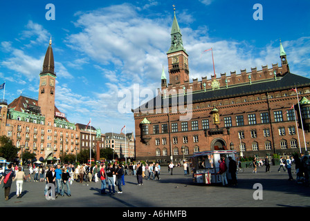 Radhuspladsen.Copenhagen DANIMARCA Foto Stock