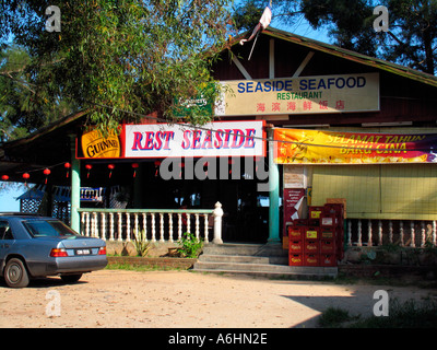 Pesce di Mare Ristorante Cherating Malaysia Foto Stock