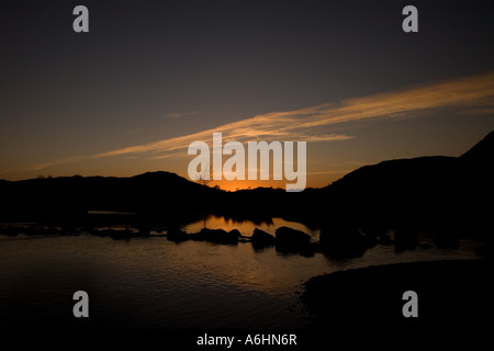 E Wastwater Wasdale testa nel Lake District inglese Foto Stock