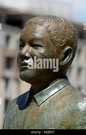 Nelson Mandela statua Città del Capo Sud Africa RSA Foto Stock