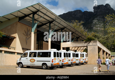 I bus turistici a Kirstenbosch National Botanical Garden Città del Capo Sud Africa RSA Foto Stock