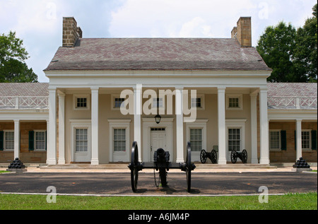 Southern Mansion con il cannone Foto Stock