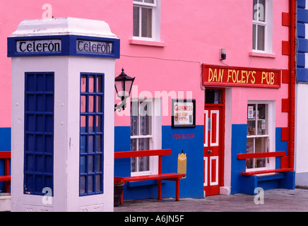 Dan il Foley's Pub, Anascaul, nella contea di Kerry, Irlanda Foto Stock