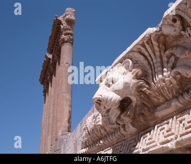 Tempio di Giove, Baalbeck, Bekaa Valley, Repubblica del Libano Foto Stock