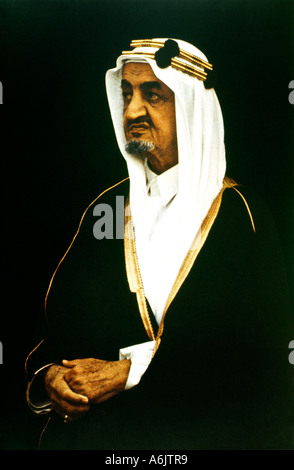 Arabia Saudita a Sua Maestà il defunto re Faisal Bin Abdul Aziz Foto Stock