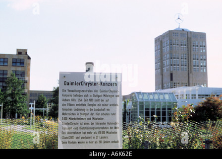 Daimler Chrysler sede di somministrazione a Stoccarda Möhringen Germania Foto Stock