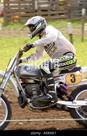 Moto scramble in Grange Moor Yorkshire Foto Stock