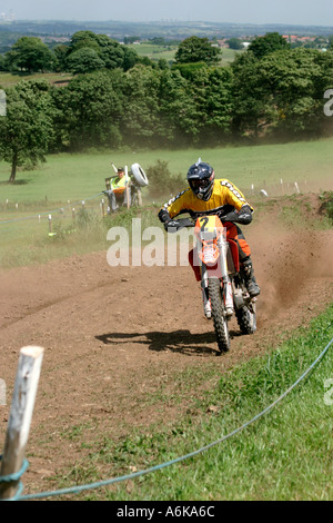 Moto scramble in Grange Moor Yorkshire Foto Stock