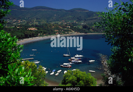 Lido di Capoliveri isola d'Elba toscana italia Foto Stock