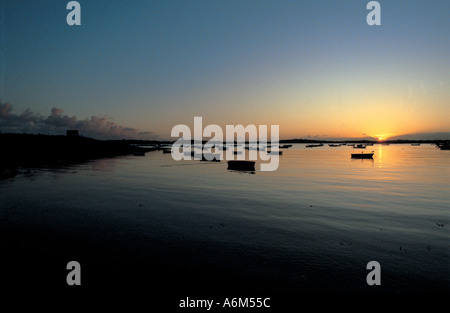 Vista della Grande Harve Bay round di spazzamento da Chouet a Rousse Tower Foto Stock