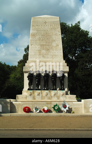 Londra Horse Guards Road le guardie Division War Memorial 1926 G dello scultore architetto Ledward H C Bradshaw Foto Stock