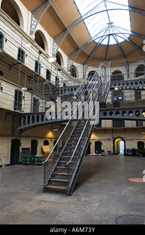 Ala vittoriana di Kilmainham Gaol Historical Museum in Dublino Irlanda Foto Stock