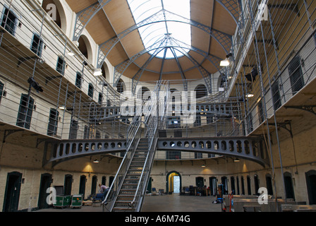 Ala vittoriana di Kilmainham Gaol Historical Museum in Dublino Irlanda Foto Stock