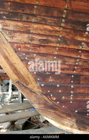 Sambuco tradizionale edificio a Mandvi porto sul fiume Rukmavati,in Gujarat ,Kachchh Distretto India Foto Stock