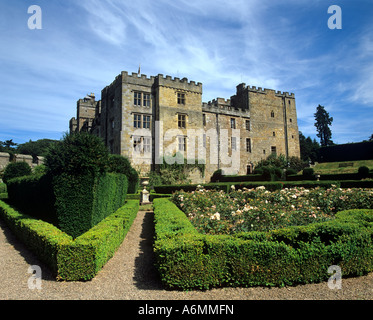 Chillingham Castle in Northumberland Foto Stock