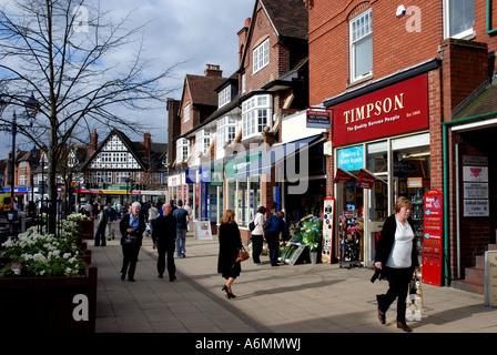 High Street, Solihull, West Midlands, England, Regno Unito Foto Stock