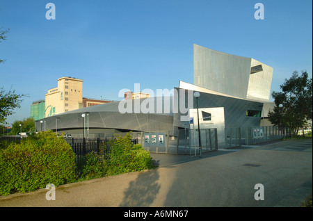 Imperial War Museum North Salford Quays Greater Manchester Lancashire west UK Europa Foto Stock