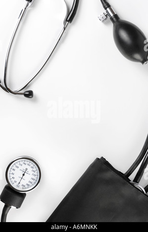 Manuale monitor della pressione del sangue tonometro Foto Stock