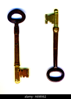 Coppia di chiavi Foto Stock