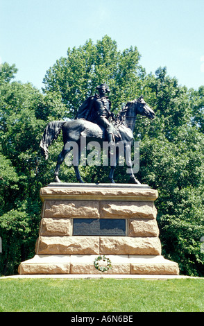 Il Brigadiere Generale Anthony Wayne statua, Valley Forge National Historic Park, Pennsylvania Foto Stock