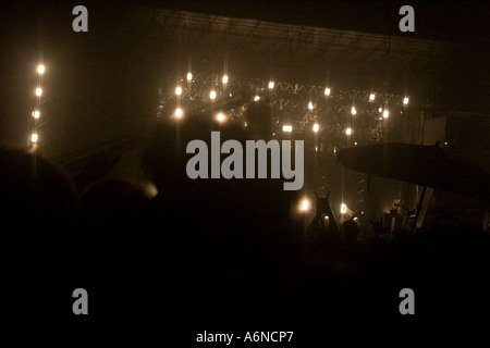 Lenny Kravitz concerto sulla spiaggia di Copacabana Foto Stock