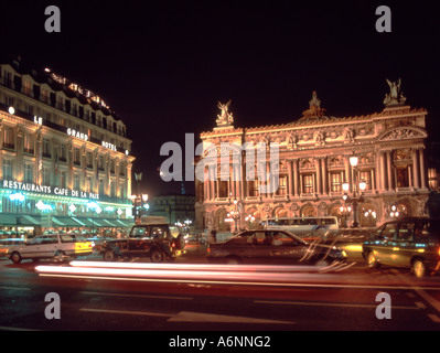 Francia Paris Café de la Paix Opéra Garnier Foto Stock